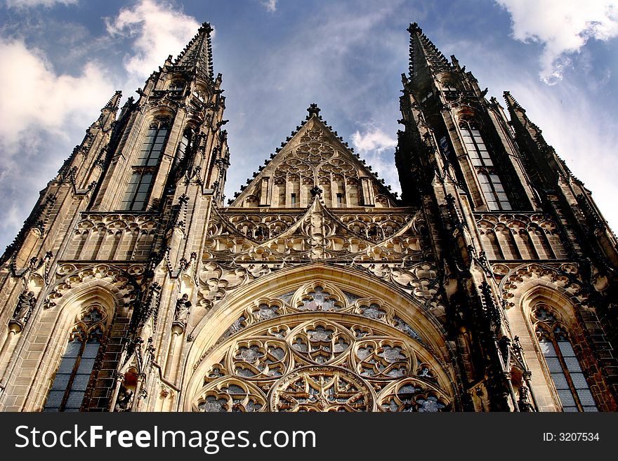 St. Vitus' Cathedral on Prague Castle in the Czech