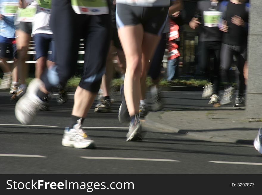 Runner at a marathon event