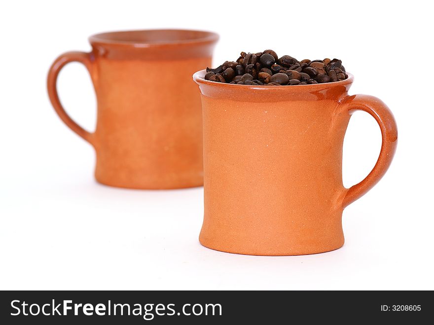 Coffee cup, isolated, white background