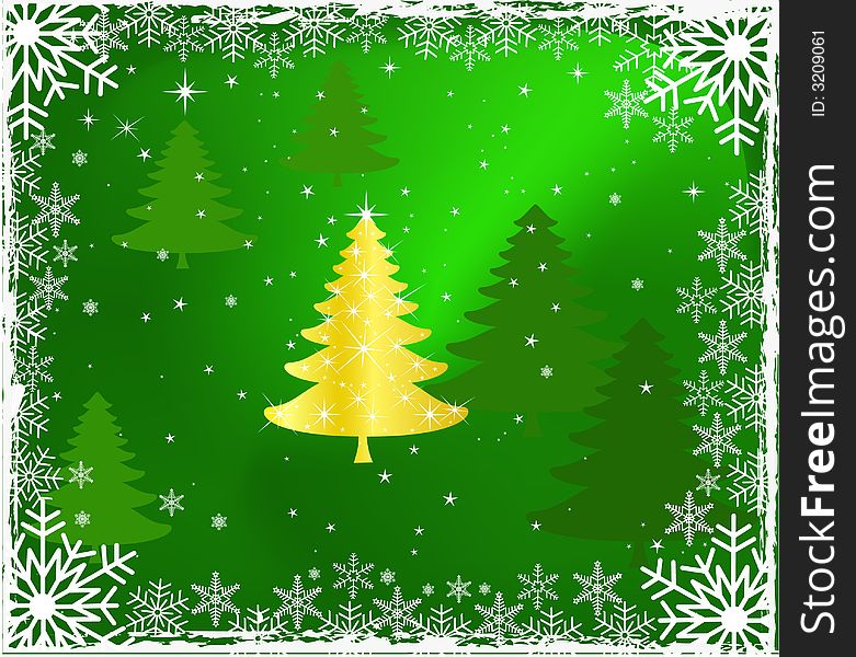 Abstract  winter christmas background - vector. Abstract  winter christmas background - vector