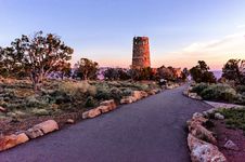 Desert View Watchtower At Sunrise Stock Photography Desert View Watchtower At Sunrise Stock Photography