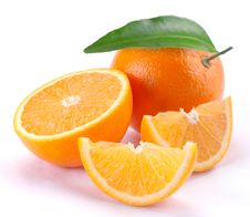 Orange With Segments Stock Image