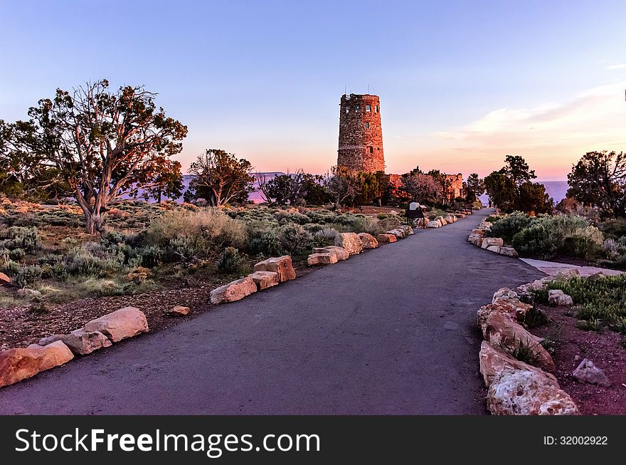 Desert View Watchtower at Sunrise