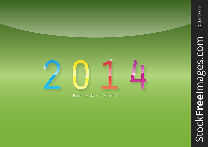 Happy new Year 2014 with space for text. Happy new Year 2014 with space for text