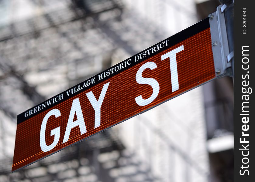 Gay Street in the Greenwich Village Historic District of New York City. Gay Street in the Greenwich Village Historic District of New York City.