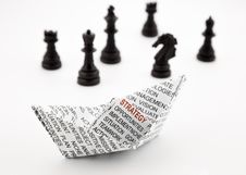 Strategy Boat And Chess Stock Image Strategy Boat And Chess Stock Image