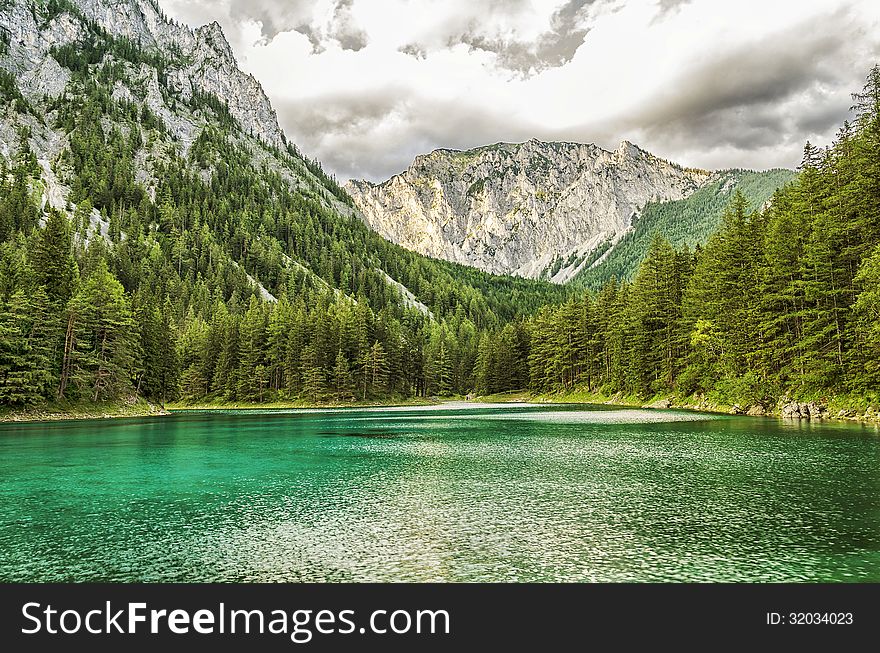 It is a beautiful lake in Austria and the name is derived from the deep green color of the water. It is a beautiful lake in Austria and the name is derived from the deep green color of the water.