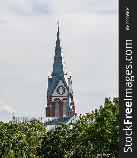 Akmene St. Ann's church, Lithuania. It's not known exactly when the first church was built in Akmene. However it has to be there during the establishment of Akmene town in XVI century. Queen Ann built new wooden church with thatched roof in 1596. Akmene St. Ann's church, Lithuania. It's not known exactly when the first church was built in Akmene. However it has to be there during the establishment of Akmene town in XVI century. Queen Ann built new wooden church with thatched roof in 1596.