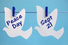 International Peace Day Message Royalty Free Stock Photo International Peace Day Message Royalty Free Stock Photo
