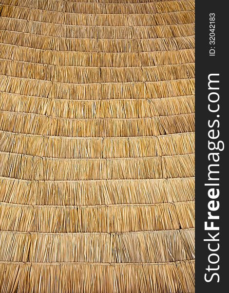 Straw pattern of thatch roof