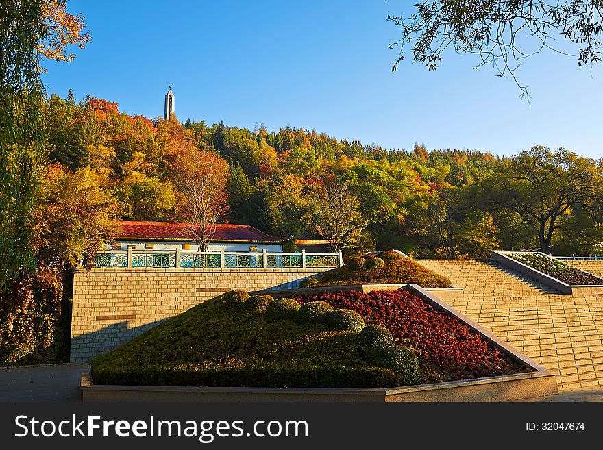 The Dunhua Autumn Landscape Jilin