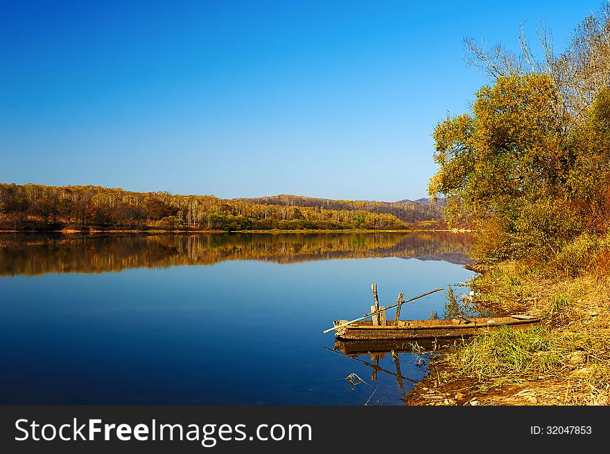 The Sleepy Little River Scenery Jilin