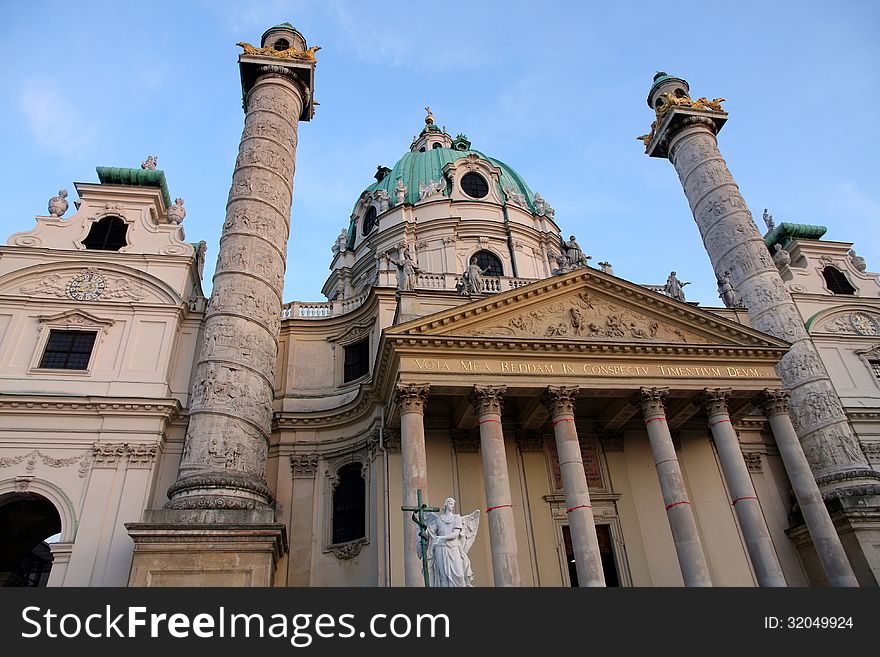 Karlskirche Church In Vienna, Austria