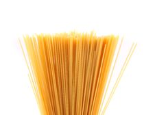 Top Bunch Spaghetti On A White Background Royalty Free Stock Photos