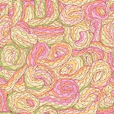 Seamless Tangled Pattern In Colors Stock Photo