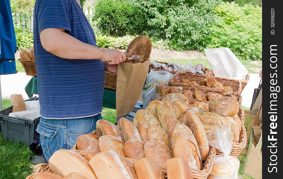 Artisanal Bread at Farmers Market