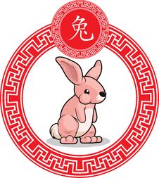 Chinese Zodiac Animal - Rabbit Royalty Free Stock Image Chinese Zodiac Animal - Rabbit Royalty Free Stock Image