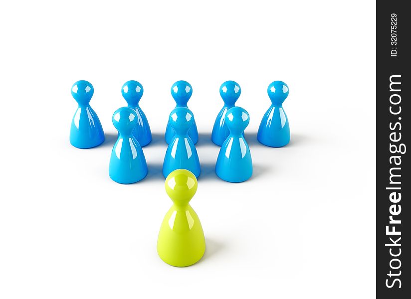 Chess pawn in leadership concept. Chess pawn in leadership concept.