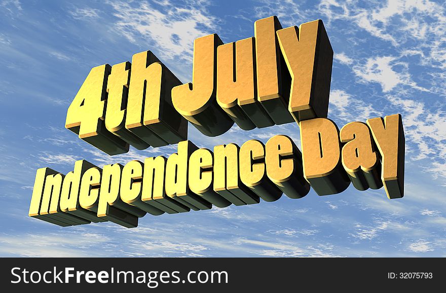 3d design. Independence day tex. 3d design. Independence day tex