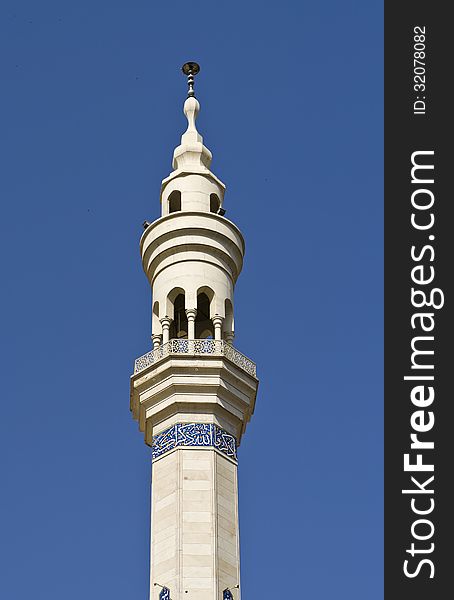 Mosque tall minaret, Tehran, Iran