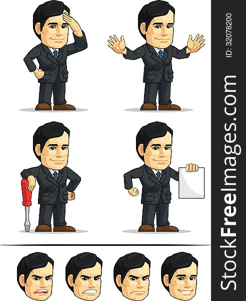 A vector set of businessman/office employee/executive in many poses. Drawn in cartoon style, this vector is very good for design that need business element in cute, funny, colorful and cheerful style. Available as a Vector in EPS8 format that can be scaled to any size without loss of quality. Elements could be separated for further editing, color could be easily changed. A vector set of businessman/office employee/executive in many poses. Drawn in cartoon style, this vector is very good for design that need business element in cute, funny, colorful and cheerful style. Available as a Vector in EPS8 format that can be scaled to any size without loss of quality. Elements could be separated for further editing, color could be easily changed.