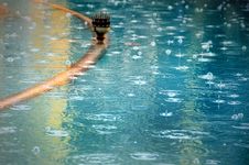 Water Surface On A Rainy Day Royalty Free Stock Photos Water Surface On A Rainy Day Royalty Free Stock Photos