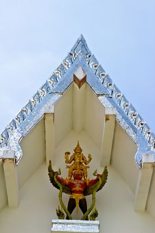 Detail Of Giant Statues On The Roof Roof, Thailand. Royalty Free Stock Image Detail Of Giant Statues On The Roof Roof, Thailand. Royalty Free Stock Image