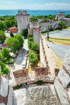 The Yedikule Fortress In Istanbul, Turkey Stock Photos