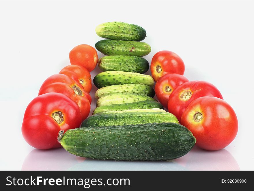 Vegetables &x28;cucumbers And Tomatoes&x29;