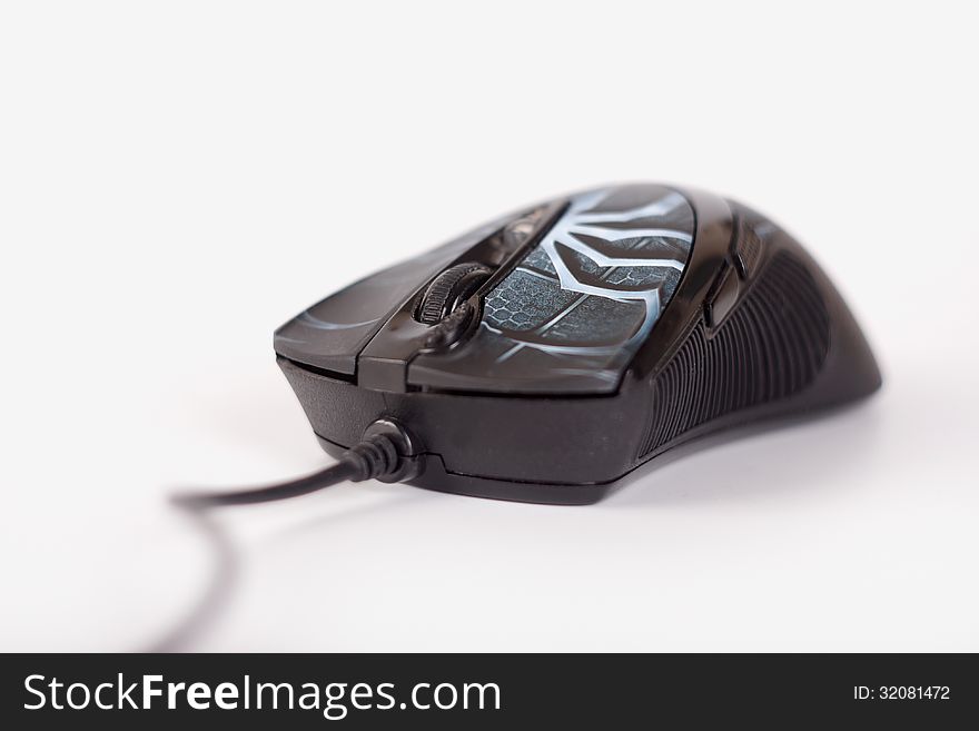 Computer mouse isolated on white , clipping path