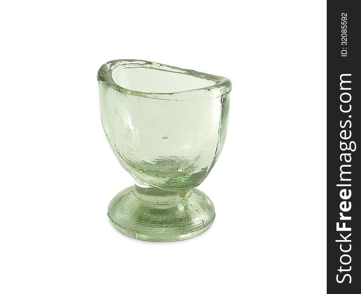 An empty glass used to get various liquid medicines. An empty glass used to get various liquid medicines