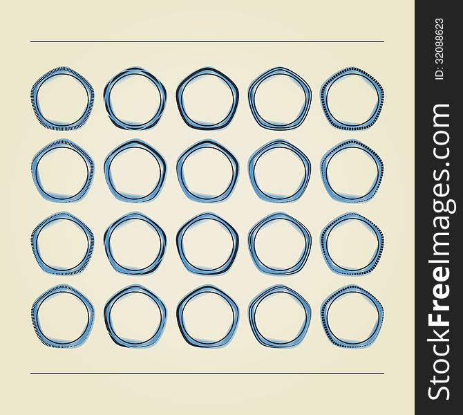 New set of abstract circular shapes can use like design elements. New set of abstract circular shapes can use like design elements