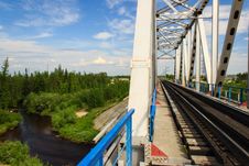 Old Railway Bridge Royalty Free Stock Images Old Railway Bridge Royalty Free Stock Images