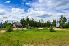 Wooden House In The North Village Royalty Free Stock Photos Wooden House In The North Village Royalty Free Stock Photos