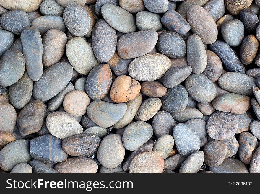 Pebble stone background or texture