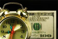 Alarm Clock And Money 01 Stock Images