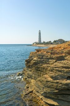 Lighthouse, Sea And Rock Royalty Free Stock Image Lighthouse, Sea And Rock Royalty Free Stock Image