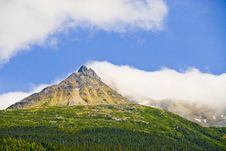 Mountains In Alaska Stock Photo