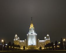 Moscow University At Night 2 Stock Image Moscow University At Night 2 Stock Image