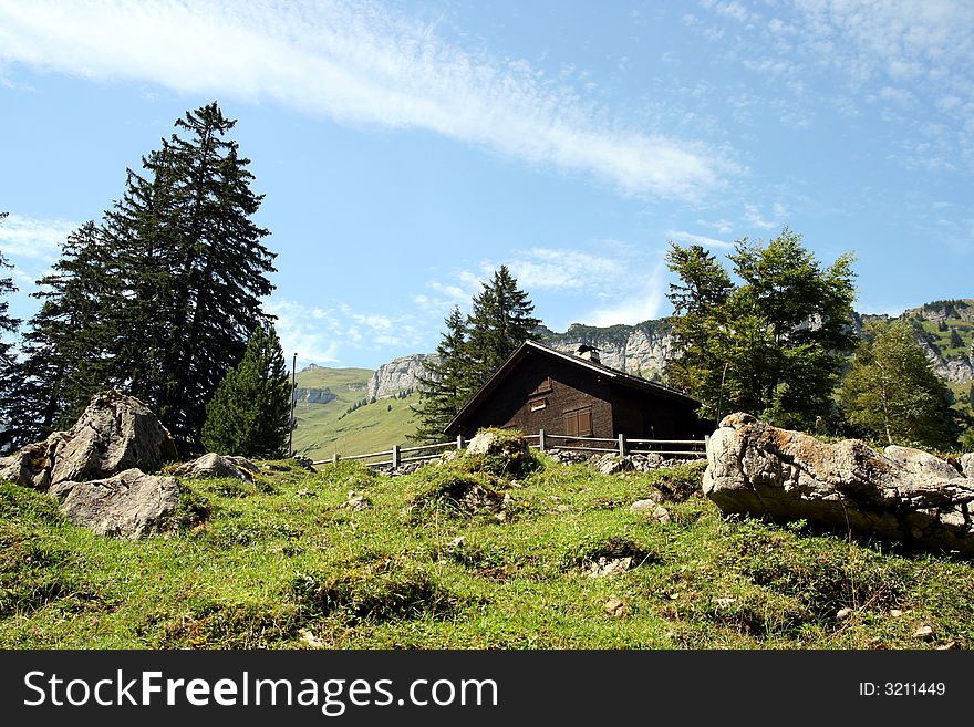 In the middle of Alps