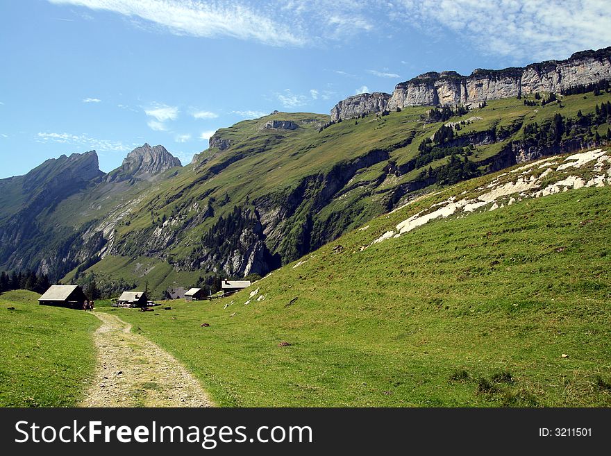 In the middle of Alps