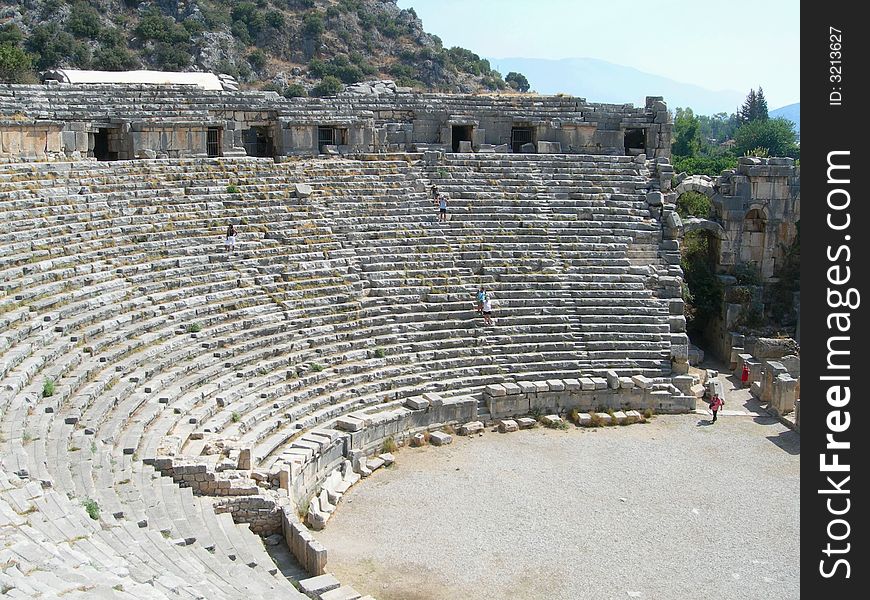 Ancient Roman Theatre in Myra, Turkey