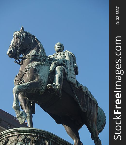 Statue of Prince Mihailo in Belgrade, Serbia