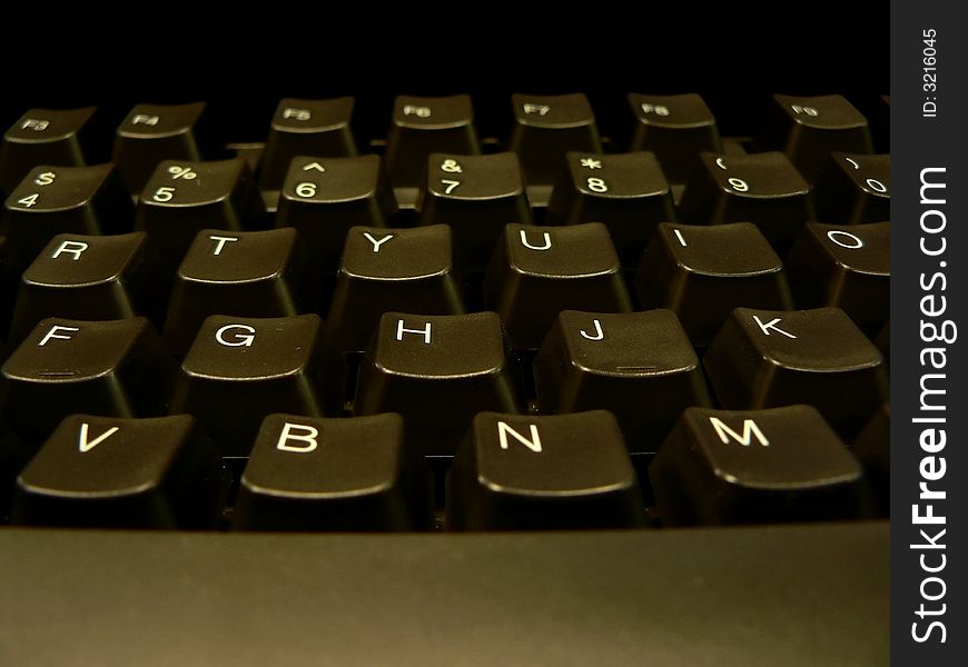 Close up photo of computer keyboard keys