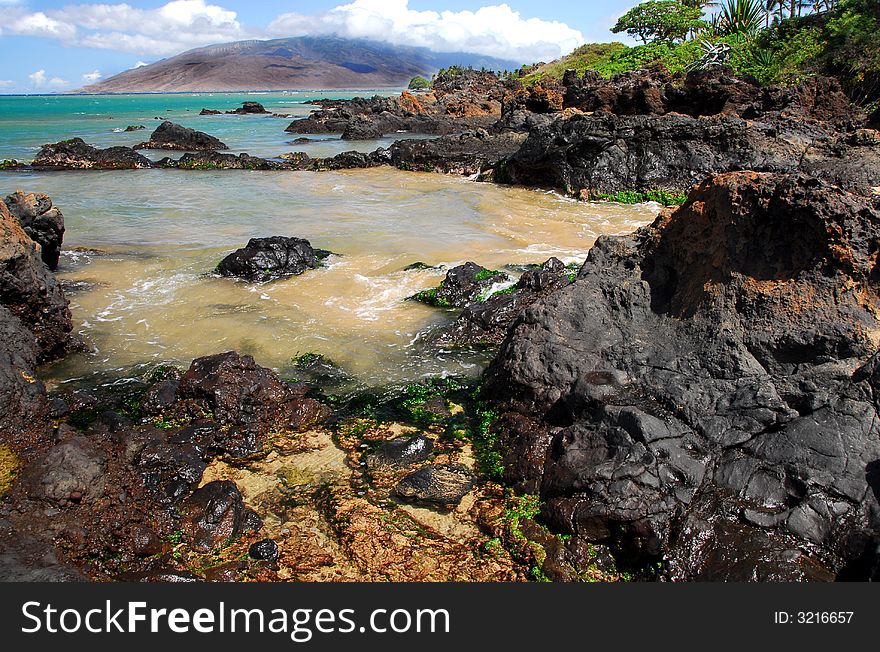 Rocky Shoreline in Maui