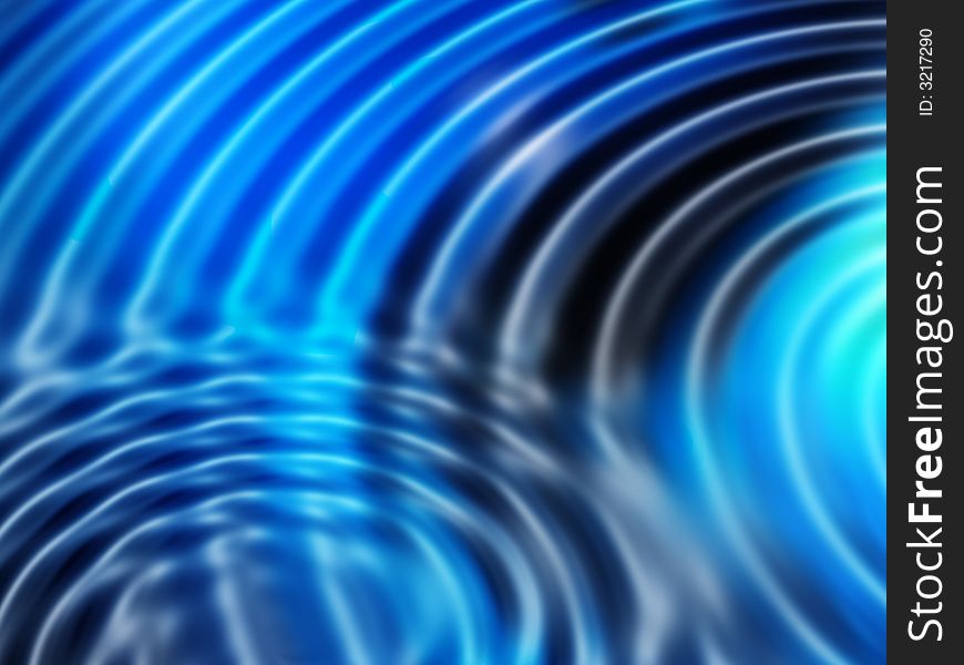 Abstract blue background with flowing ripples