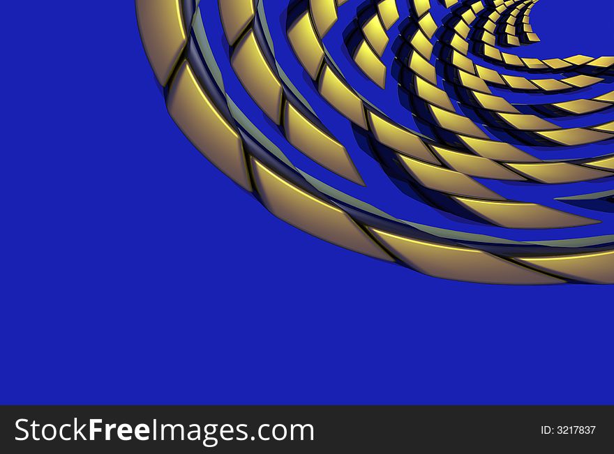 3D generated background on blue background. 3D generated background on blue background