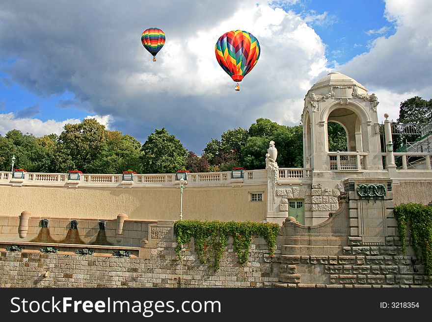 The famous stadtpark in Vienna, Austria. The famous stadtpark in Vienna, Austria