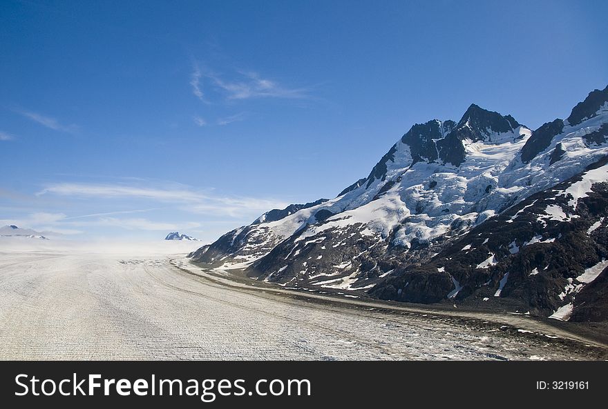 A glacier near Skagway Alaska