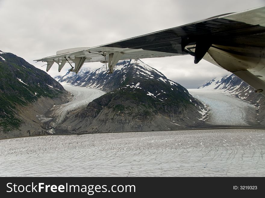 A glacier near Skagway Alaska